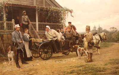 Departure for the Hunt by Vladimir Egorovic Makovsky